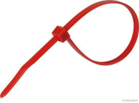 Cable tie, 390X4.8 mm, red (100 pieces)