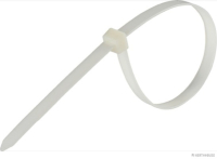 Cable tie and mounting base, polyamide, natural (50 pieces)