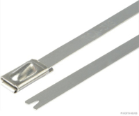 Hose connector, stainless steel, width 4.6 mm, length 362 mm (10 pieces)