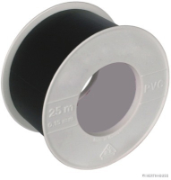 Adhesive and insulating tape, PVC, black