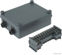 Cable connector box, 12-pole. number of ports