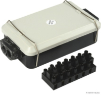 Cable connector box, plastic, 12-pole, 24 terminals