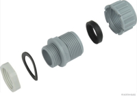 Corrugated pipe fitting, polyamide, nominal diameter 12 mm (1 piece)