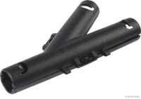 Connector/distributor piece for corrugated pipe, black (10 pieces)