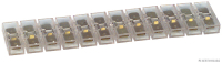 Cable connector, blade terminal, 12-pole (1 piece) (10 pieces)