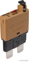 Circuit breaker, light brown, manual, up to 32V/5A