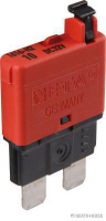 Circuit breaker, red, manual, up to 32V/5A