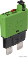 Circuit breaker, light green, manual, up to 32V/5A