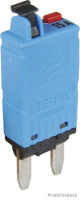 Circuit breaker, light blue, manual, 12V-24V/15A