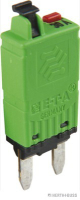 Circuit breaker, light green, manual,12V-24V/30A