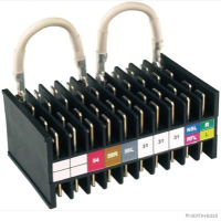 Connector insert for connector box, 12-pole, 76 connections