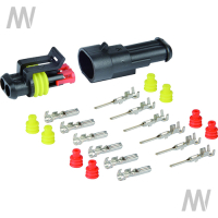 Steckgehäuse-Set AMP 2-polig