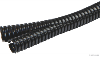 Corrugated pipe, nylon, double-shell, black, w/ marten protection (50 metres)