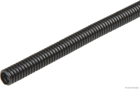 Corrugated pipe, Poyflex, closed, black, Ø 11.5/8.4 mm (50 metres)