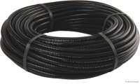 Corrugated pipe, Poyflex, closed, black, Ø 15.7/12.3 mm (50 metres)