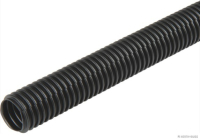 Corrugated pipe, UFW, PP Polypropylene, open, black (50 metres)