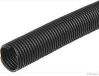 Corrugated pipe, UFW, PP Polypropylene, open, black (25 metres)