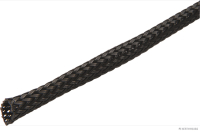 Braided hose, black, Ø 5-10 mm (10 metres)