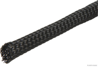 Braided hose, black, Ø 10-15 mm (10 metres)