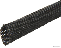 Braided hose, polyester, black, Ø 20-28 mm, length 5 m (5 metres)