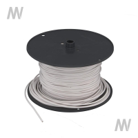 Electrical cable, single core, white, 1 x 1.0 (mm²)