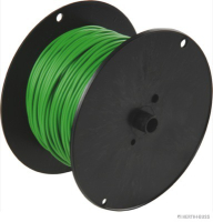 Electric cable, single core, green, 1 x 1.0 (mm²)