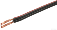 Lautsprecherkabel schwarz/rot XYFAZ 2x0,75mm² (50m Rolle)