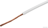 Elektroleitung weiss 1adrig FLY 1x1,0mm² (50m auf Rolle)