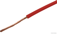 Elektroleitung rot 1adrig FLY 1x1,0mm² (50m auf Rolle)