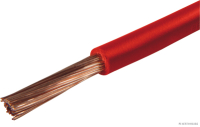 Elektroleitung rot 1adrig FLY 1x6,0mm² (50m auf Rolle)