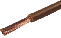 Elektroleitung braun 1adrig FLY 1x6,0mm² (50m auf Rolle)