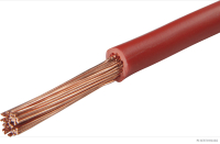 Elektroleitung rot 1adrig FLY 1x10,0mm² (50m auf Rolle)