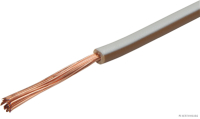 Elektroleitung 1x1,5mm², weiss / braun (50 m)
