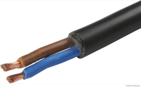 Hose cable, PVC, 2-core, H05VV-F, 2x1.5 mm² (50 m)