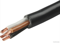 Schlauchleitung PVC schwarz 4adrig H05VV-F  (50m)