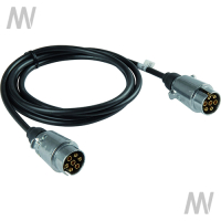Extension cable, trailer socket