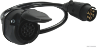 Extension cable, 1.0m long, from 7 pin plug to 13 pin socket