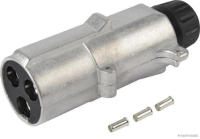 Plug, 3-pole, 24V, aluminium