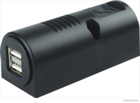 Doppel-USB Aufbaudose 12-24V / Out 5V (Mit Überspannungsschutz)