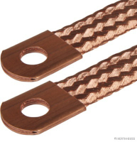 Ground strap w/ copper sleeve, 16 mm², length 500 mm