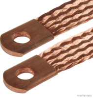Ground strap w/ Copper sleeve, 35 mm², length 400 mm