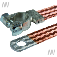 Ground strap copper f.negative terminal 21,2 mm² length 200 mm