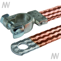 Ground strap copper f.negative terminal 21,2 mm² length 400 mm