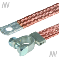 Ground strap copper f.negative terminal 21,2 mm² length 500 mm