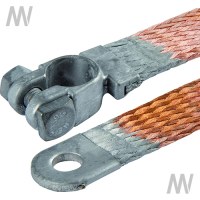Ground strap copper f.negative terminal 50 mm² length 300 mm