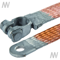 Ground strap copper f.negative terminal 50 mm² length 400 mm