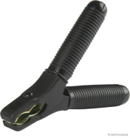 Battery charger clips, black, negative, up to 80A, length 125 mm