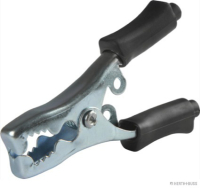 Battery charger clips, black, negative, up to 40A, length 82 mm