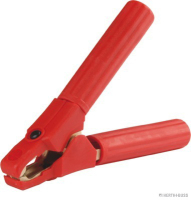 Battery charging clamp, red, positive w/ ground strap, up to 900A
