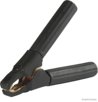 Battery charging clip, black, negative, w/ ground strap, up to 900A